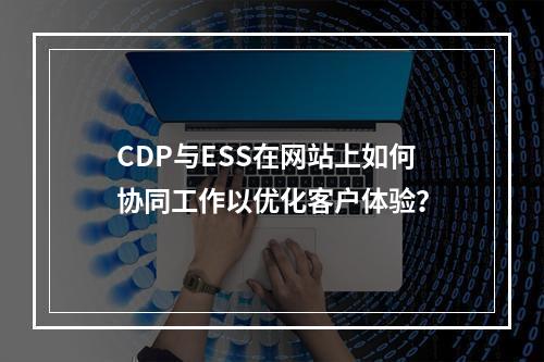 CDP与ESS在网站上如何协同工作以优化客户体验?