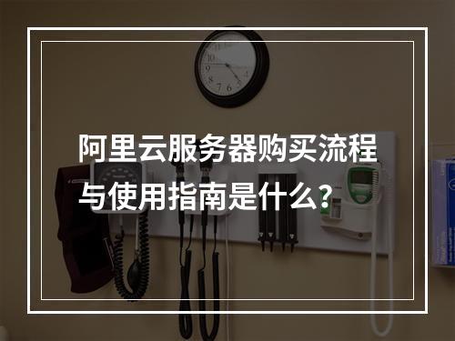 阿里云服务器购买流程与使用指南是什么？