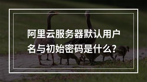 阿里云服务器默认用户名与初始密码是什么？