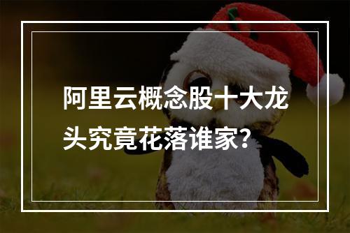 阿里云概念股十大龙头究竟花落谁家？