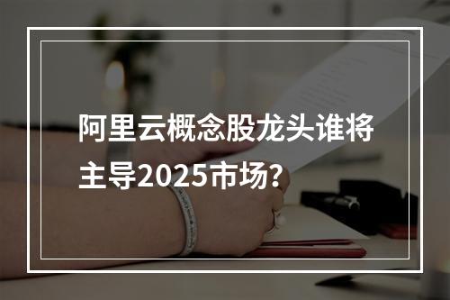 阿里云概念股龙头谁将主导2025市场？
