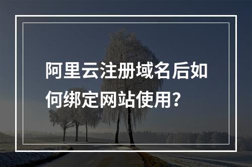 阿里云注册域名后如何绑定网站使用？