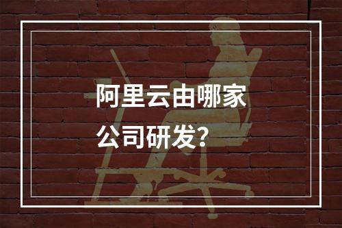 阿里云由哪家公司研发？