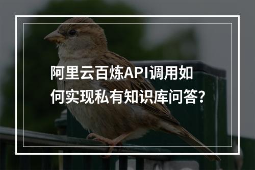 阿里云百炼API调用如何实现私有知识库问答？