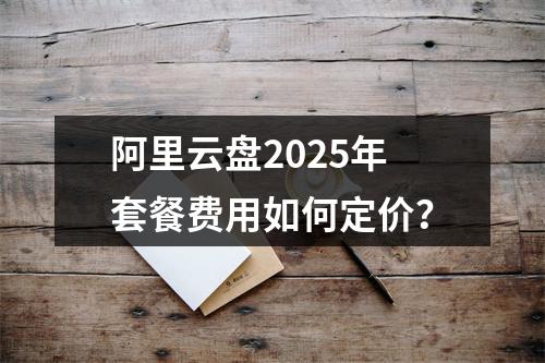 阿里云盘2025年套餐费用如何定价？