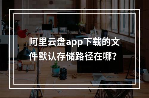 阿里云盘app下载的文件默认存储路径在哪？