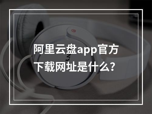 阿里云盘app官方下载网址是什么？