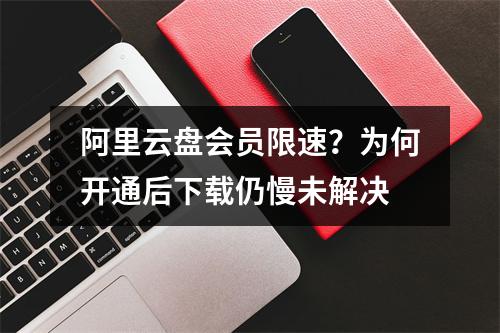 阿里云盘会员限速？为何开通后下载仍慢未解决