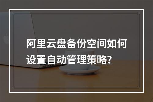 阿里云盘备份空间如何设置自动管理策略？