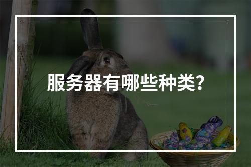 服务器有哪些种类?