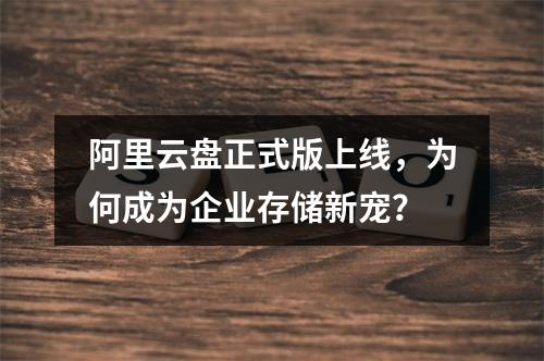 阿里云盘正式版上线，为何成为企业存储新宠？
