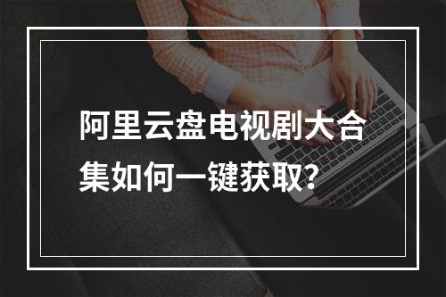 阿里云盘电视剧大合集如何一键获取？