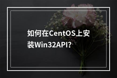 如何在CentOS上安装Win32API?