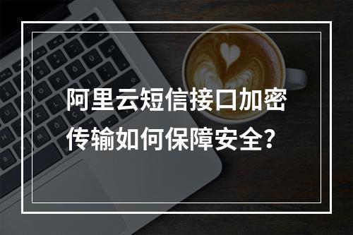 阿里云短信接口加密传输如何保障安全？