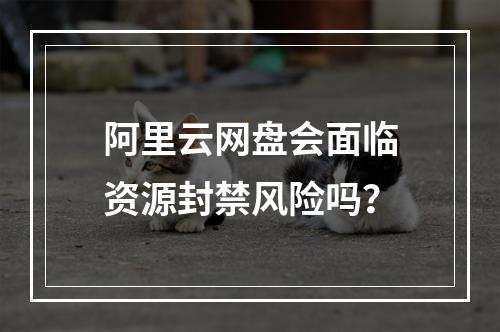 阿里云网盘会面临资源封禁风险吗？