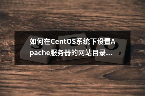 如何在CentOS系统下设置Apache服务器的网站目录?