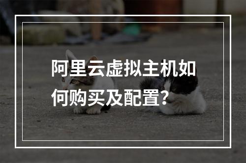 阿里云虚拟主机如何购买及配置？