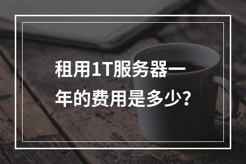 租用1T服务器一年的费用是多少?