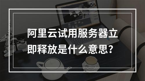 阿里云试用服务器立即释放是什么意思？