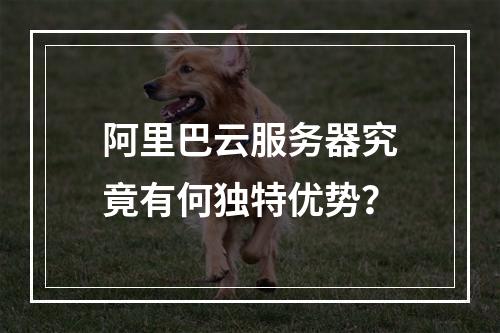 阿里巴云服务器究竟有何独特优势？