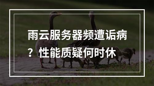 雨云服务器频遭诟病？性能质疑何时休