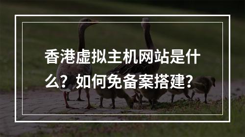 香港虚拟主机网站是什么？如何免备案搭建？