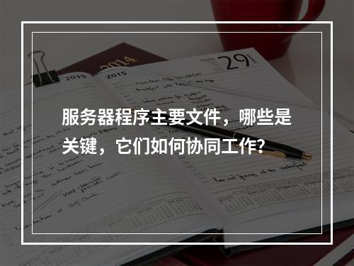 服务器程序主要文件,哪些是关键,它们如何协同工作?