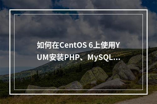 如何在CentOS 6上使用YUM安装PHP、MySQL和GD库?