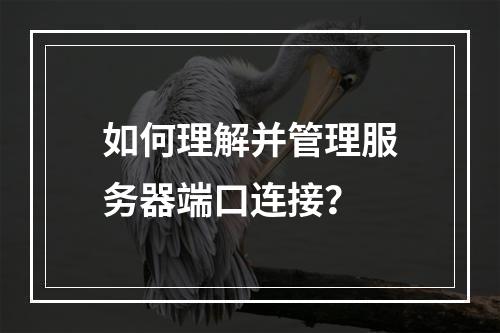 如何理解并管理服务器端口连接?