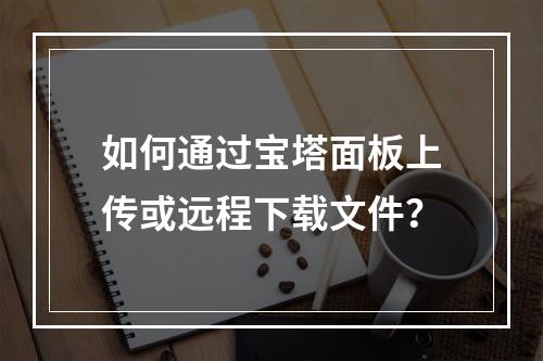如何通过宝塔面板上传或远程下载文件?