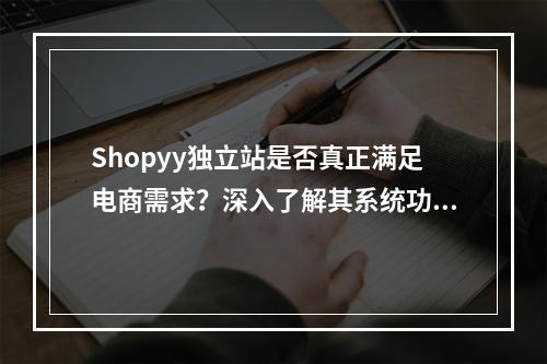 Shopyy独立站是否真正满足电商需求?深入了解其系统功能和优势