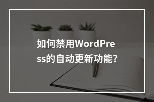 如何禁用WordPress的自动更新功能?