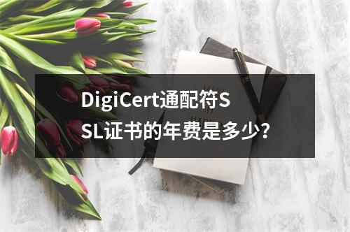 DigiCert通配符SSL证书的年费是多少?