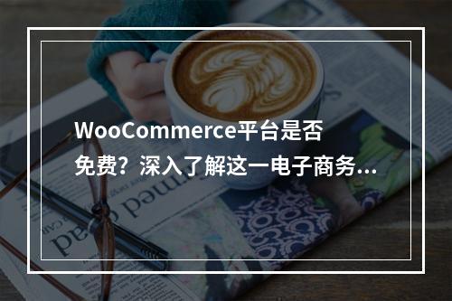 WooCommerce平台是否免费?深入了解这一电子商务解决方案