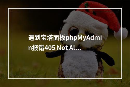 遇到宝塔面板phpMyAdmin报错405 Not Allowed该如何处理?