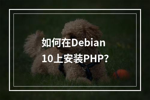 如何在Debian 10上安装PHP?