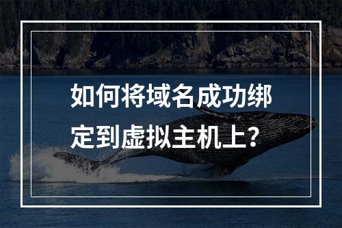 如何将域名成功绑定到虚拟主机上?