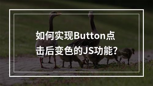 如何实现Button点击后变色的JS功能?