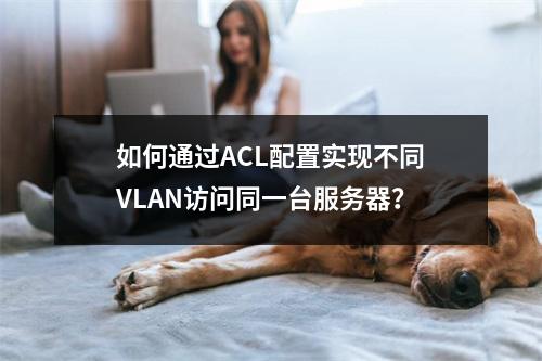 如何通过ACL配置实现不同VLAN访问同一台服务器?