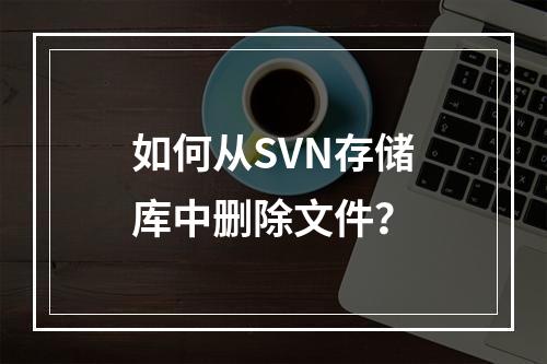 如何从SVN存储库中删除文件?