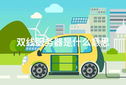 双线服务器是什么意思