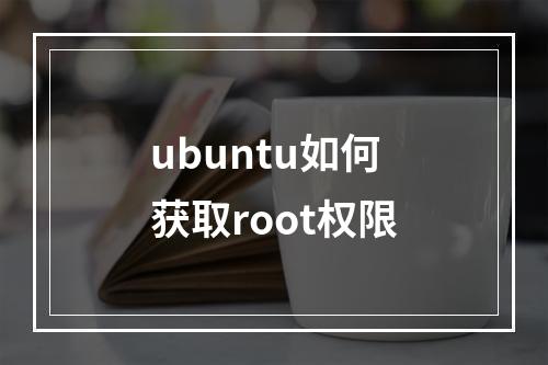 ubuntu如何获取root权限