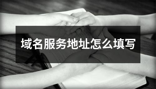 域名服务地址怎么填写