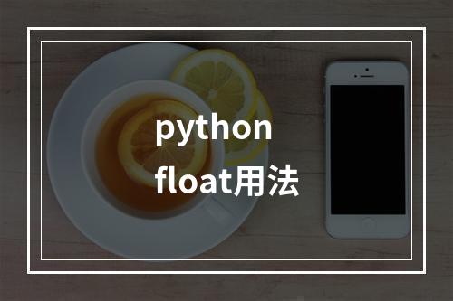 python float用法