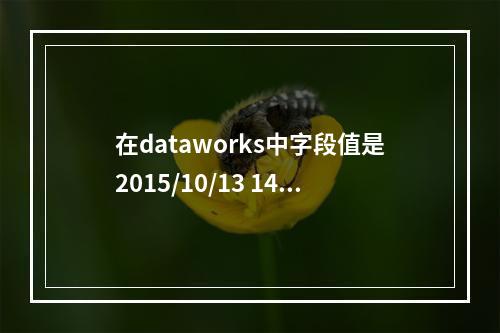 在dataworks中字段值是2015/10/13 14:38:40 怎么转换成2015-10?