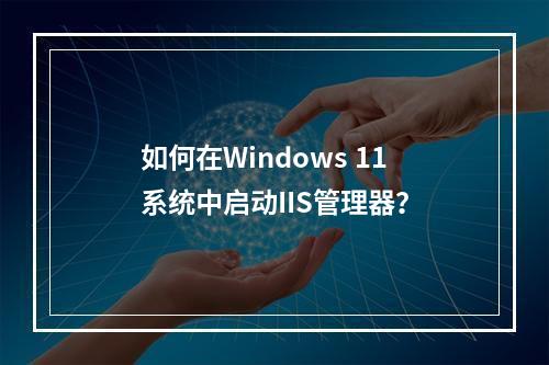 如何在Windows 11系统中启动IIS管理器?