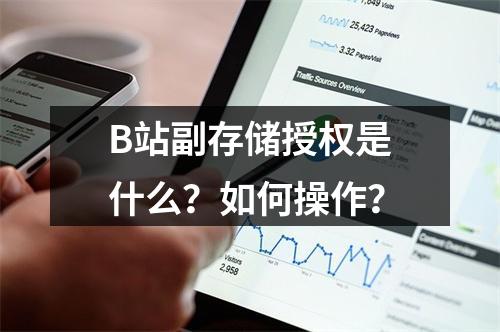 B站副存储授权是什么?如何操作?