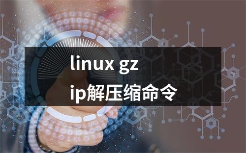linux gzip解压缩命令