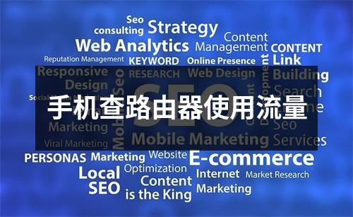 手机查路由器使用流量