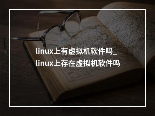 linux上有虚拟机软件吗_linux上存在虚拟机软件吗